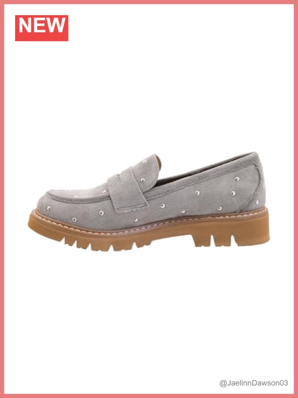 Corkys Heeled Loafer with Studded Upper and EVA Insoles, 1.5-Inch Heel